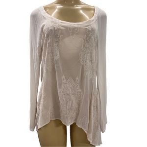 COPY - 4021 XCVI Sheer Boho Blouse